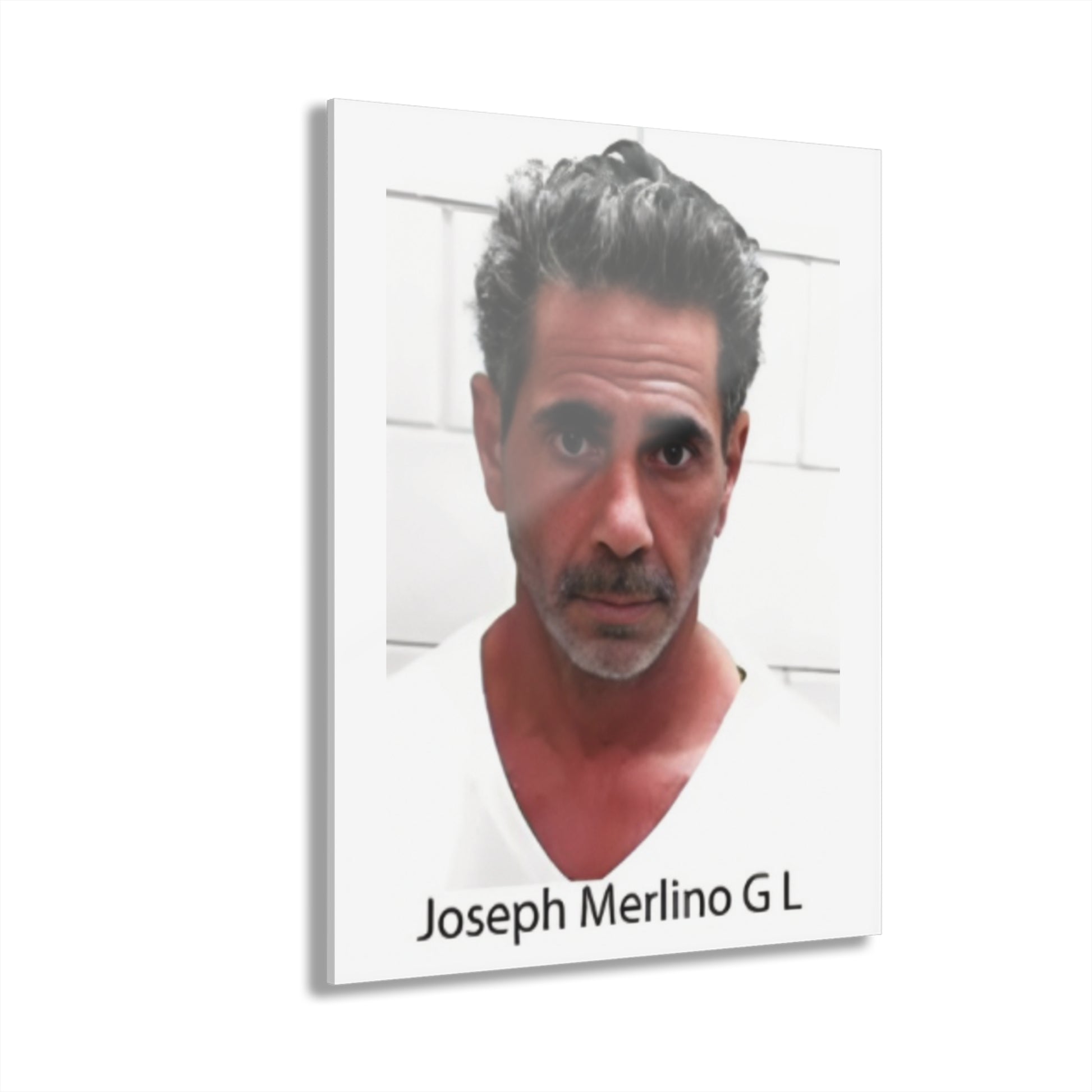 Against All Odds - A Real Man’s Man - Skinny Joey Merlino Mug Shot Philly’s Own Sleek Acrylic Wall Art
