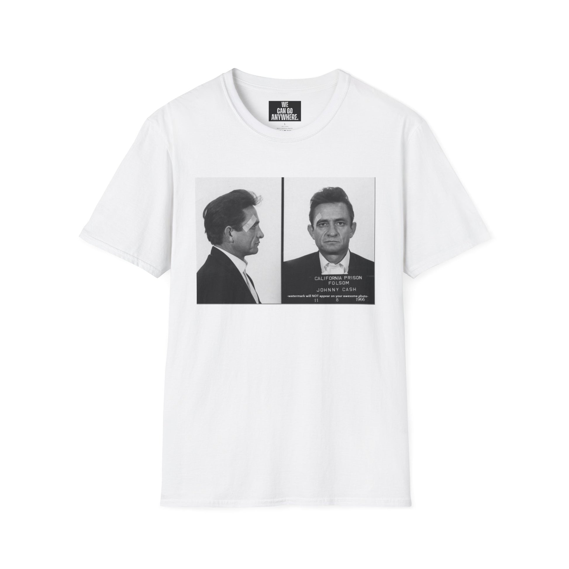 Johnny Cash Mugshot T-Shirt – Outlaw Energy. Country Soul