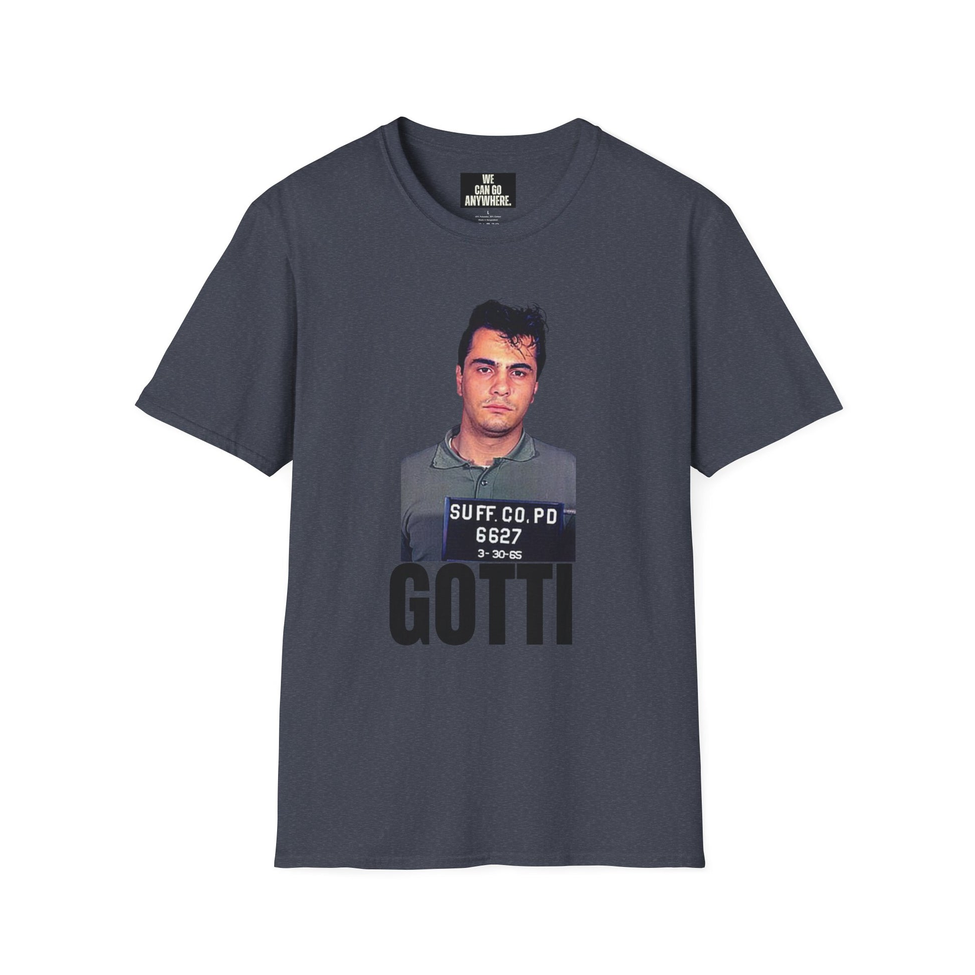 John Gotti Mugshot T-Shirt – “The Teflon Don Lives On”