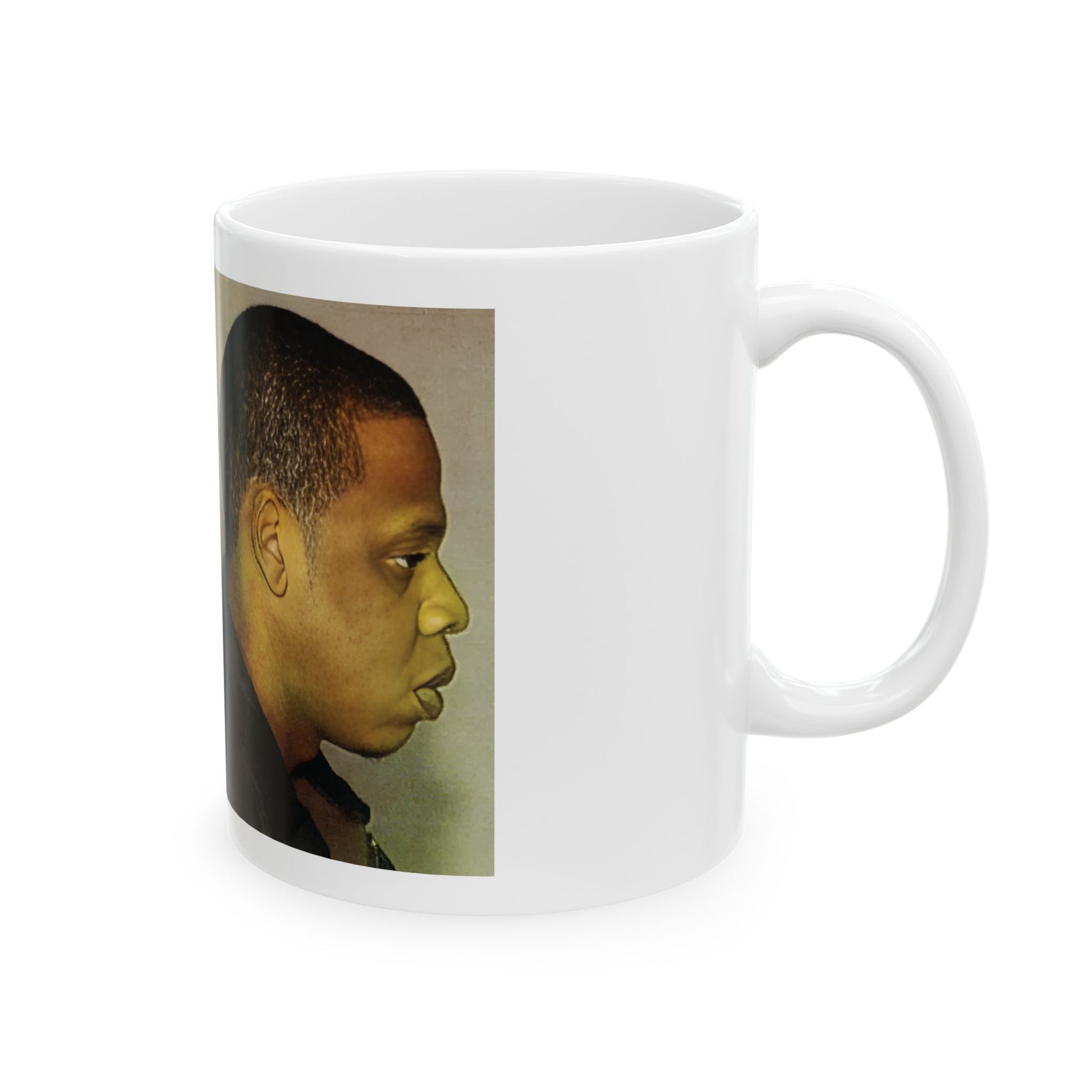 Jay-Z Mugshot Mug – “Reasonable Doubt, Unshakable Loyalty”, Hip-Hop Mug, Gift for Music Lovers, Cool Coffee Cup, Personalized Tea Mug