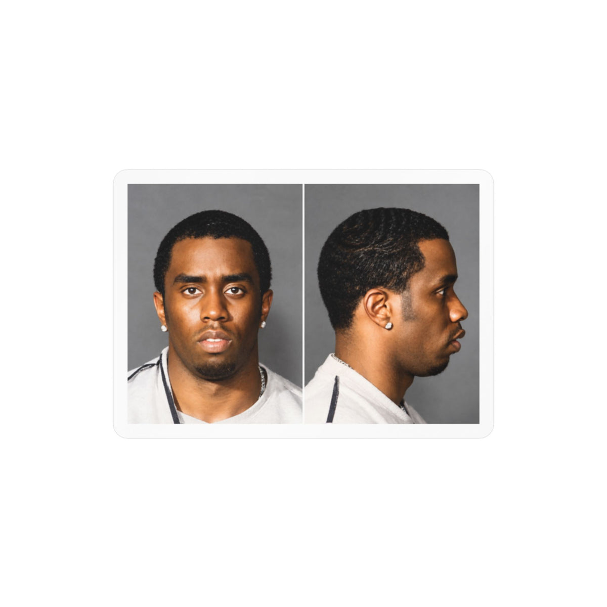 Sean "Diddy" Combs Mugshot Sticker – Kiss-Cut Vinyl Decal