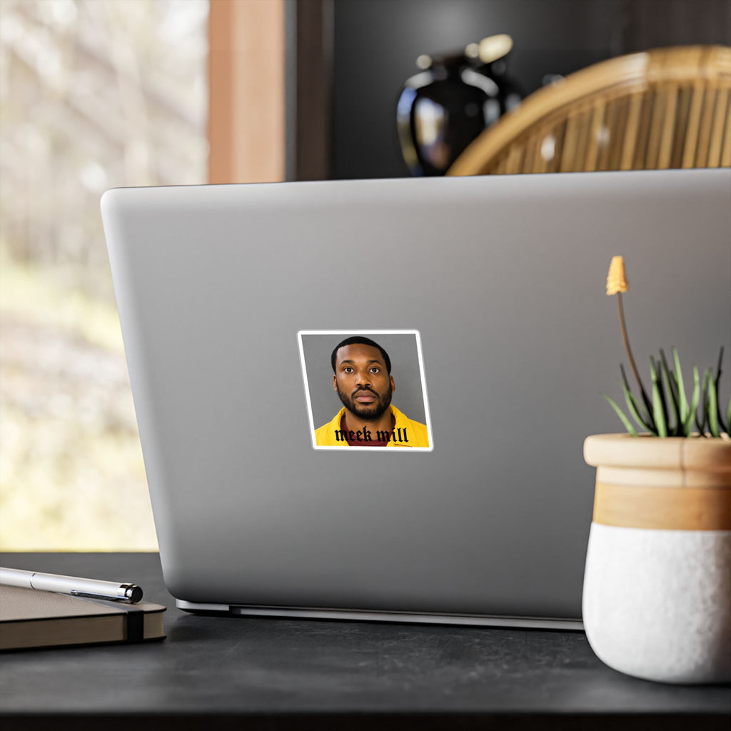 Meek Mill Mugshot Sticker – Kiss-Cut Vinyl Decal