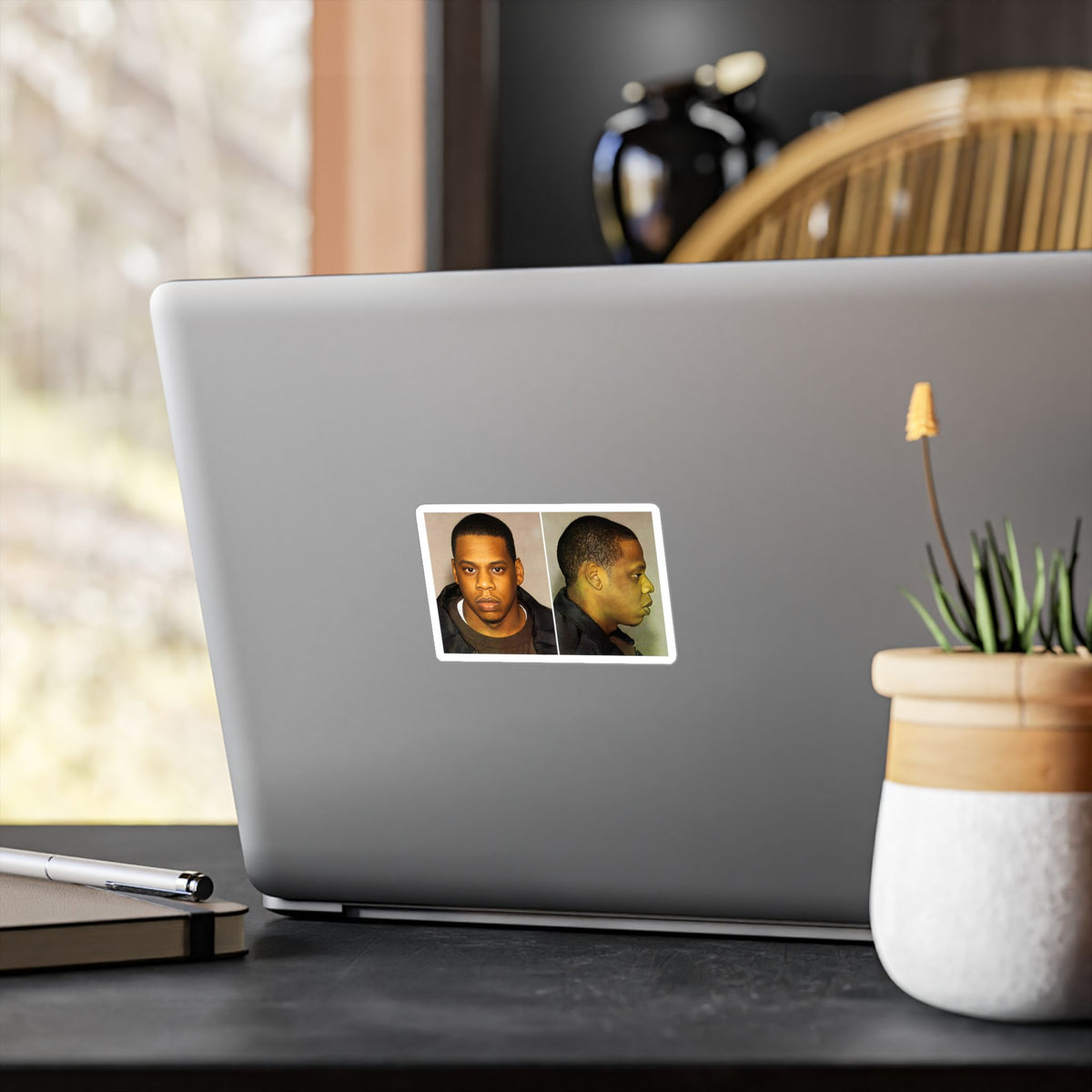Jay-Z Mugshot Sticker – Kiss-Cut Vinyl Decal