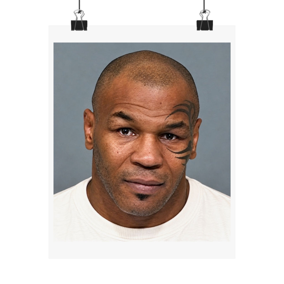 Mike Tyson Mugshot Poster – Matte Wall Art Print