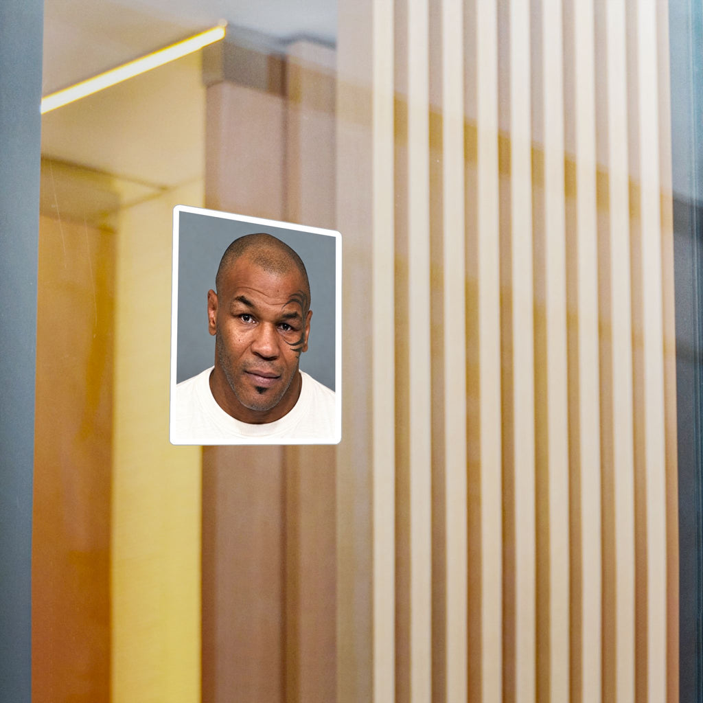 Mike Tyson Mugshot Sticker – Kiss-Cut Vinyl Decal