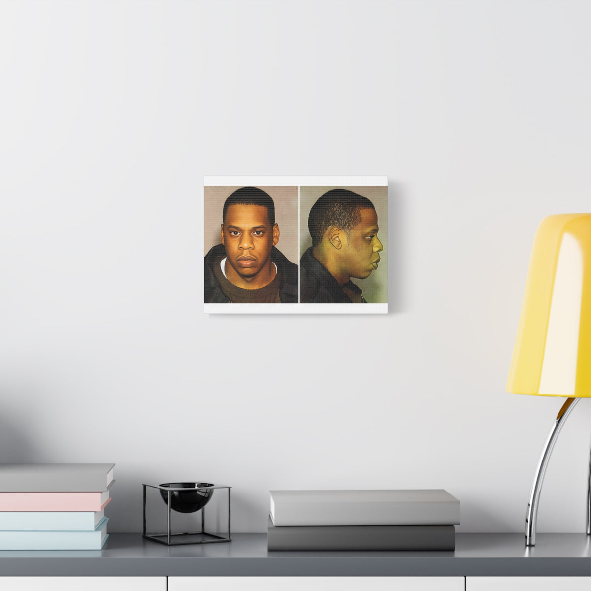 Jay-Z Mugshot Canvas – Matte Stretched 1.25"