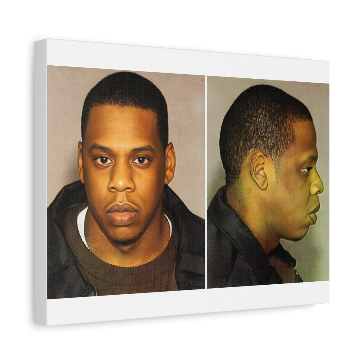 Jay-Z Mugshot Canvas – Matte Stretched 1.25"