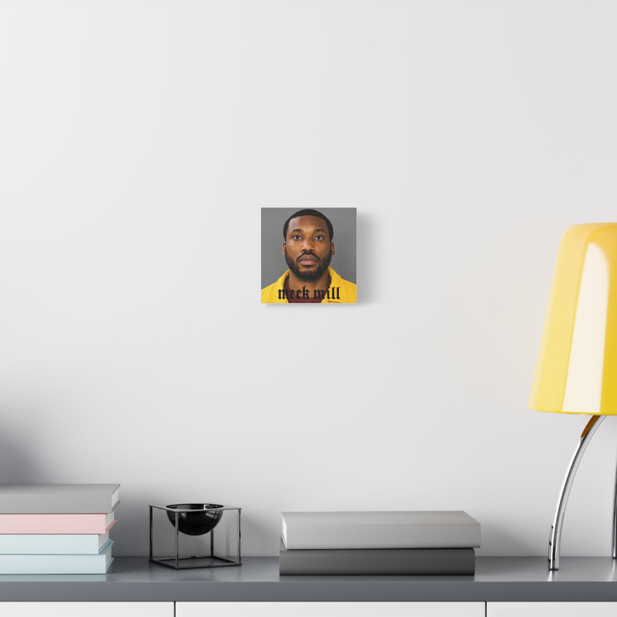 Meek Mill Mugshot Canvas – Matte Stretched 1.25"