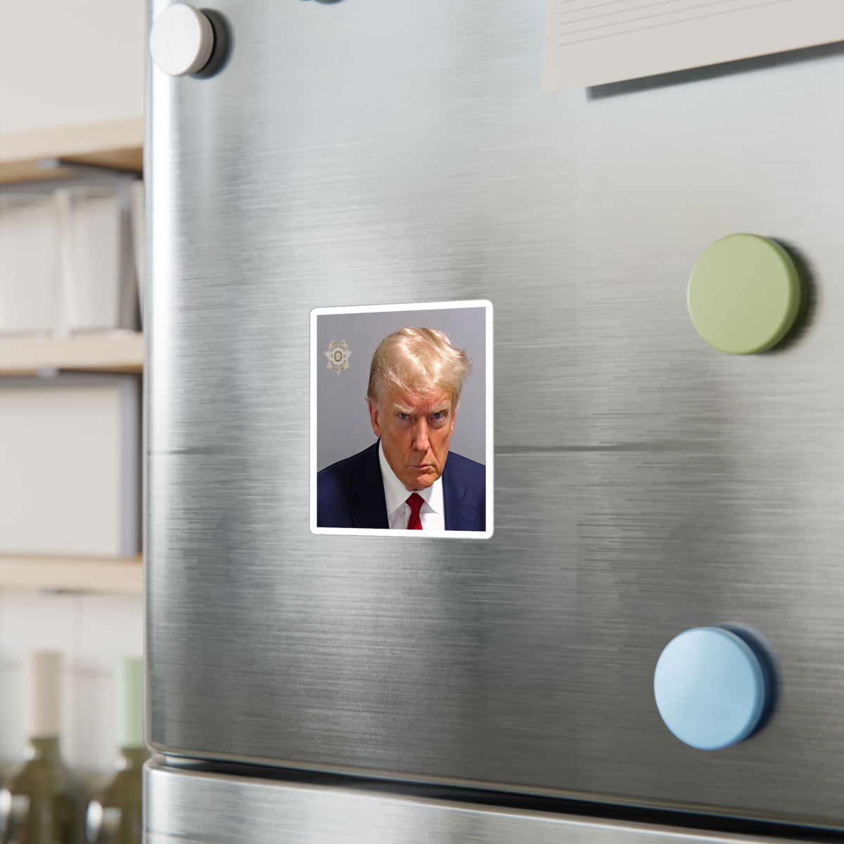 Donald Trump 2023 Mugshot Sticker – Kiss-Cut Vinyl Decal