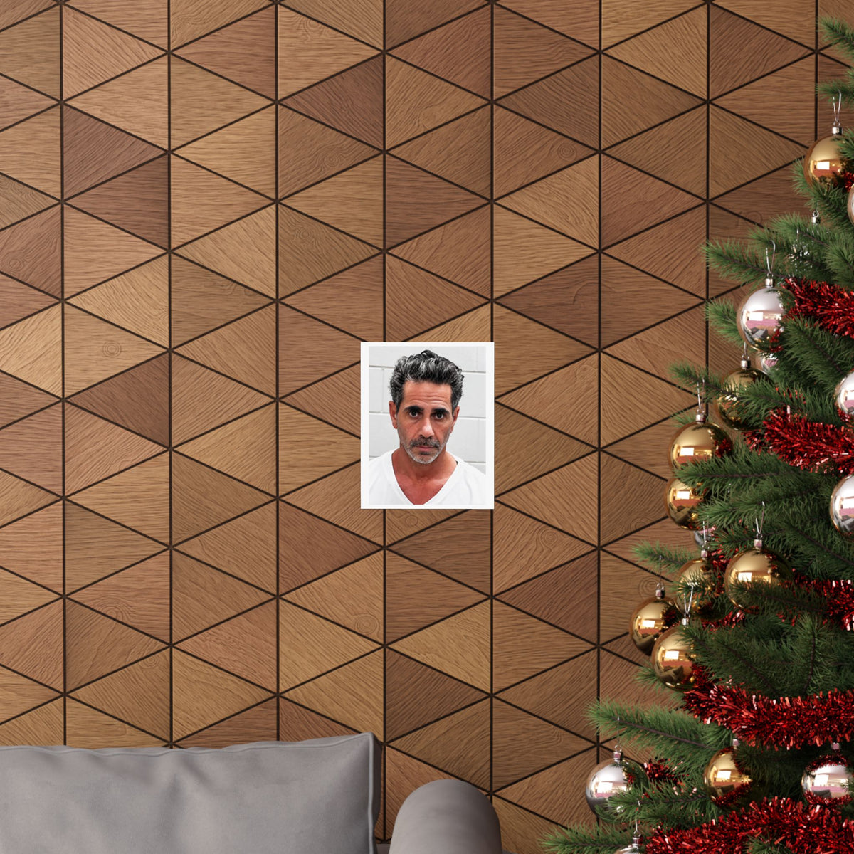 Joey Merlino Mugshot Poster – Matte Wall Art Print