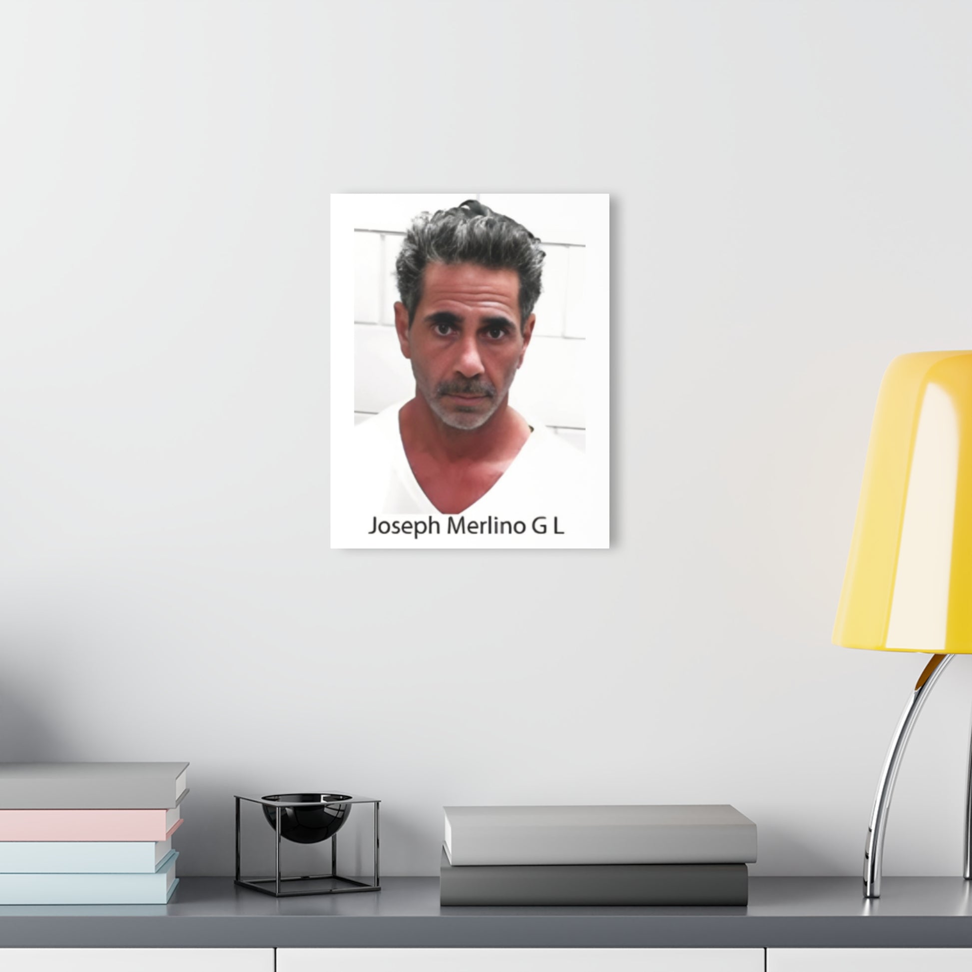 Against All Odds - A Real Man’s Man - Skinny Joey Merlino Mug Shot Philly’s Own Sleek Acrylic Wall Art