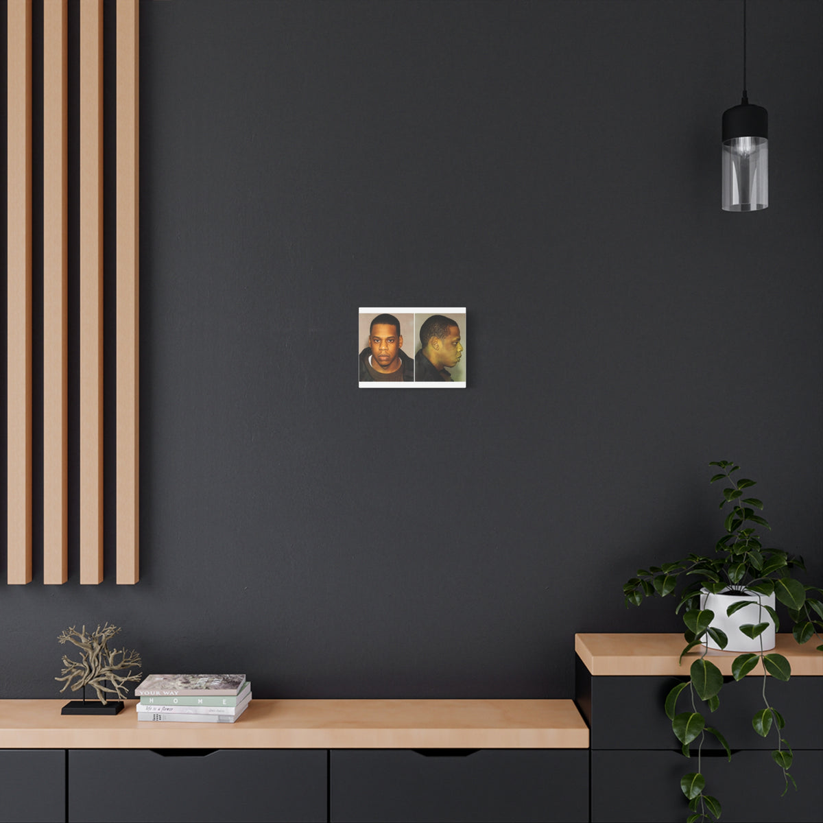 Jay-Z Mugshot Canvas – Matte Stretched 1.25"