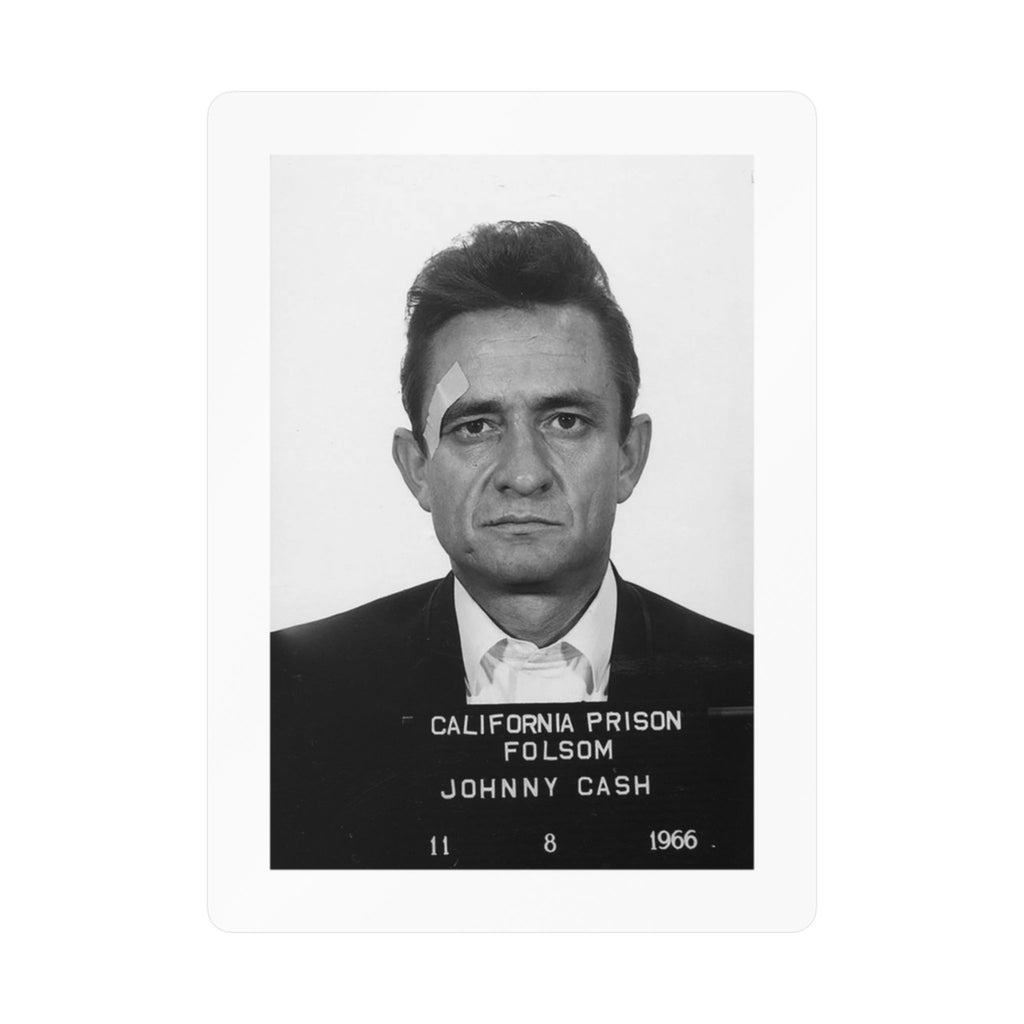 Johnny Cash Mugshot Sticker – Kiss-Cut Vinyl Decal
