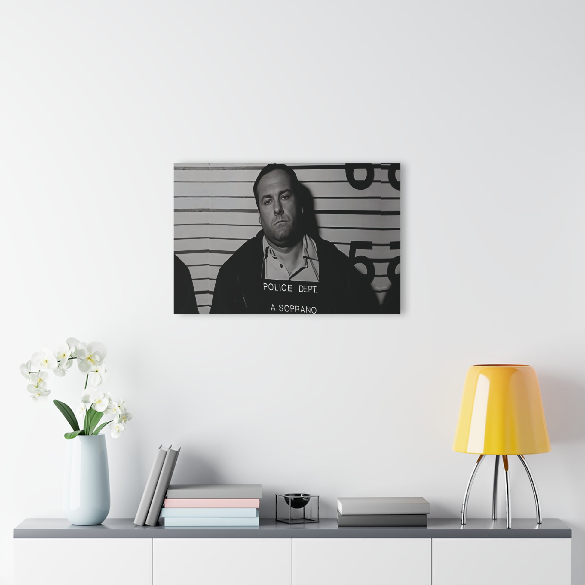 Anthony Soprano Mugshot Acrylic Wall Art Print - Unique Home Decor, Modern Art Piece, Gallery Wall Decor, Gift for Art Lovers, Custom Wall Hanging