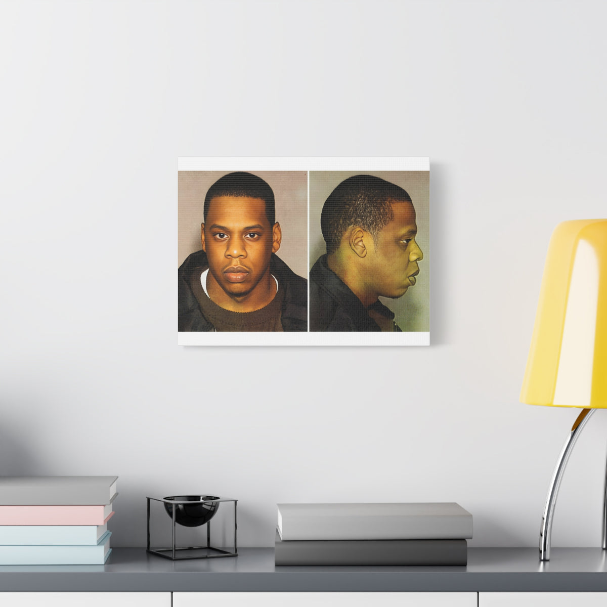 Jay-Z Mugshot Canvas – Matte Stretched 1.25"