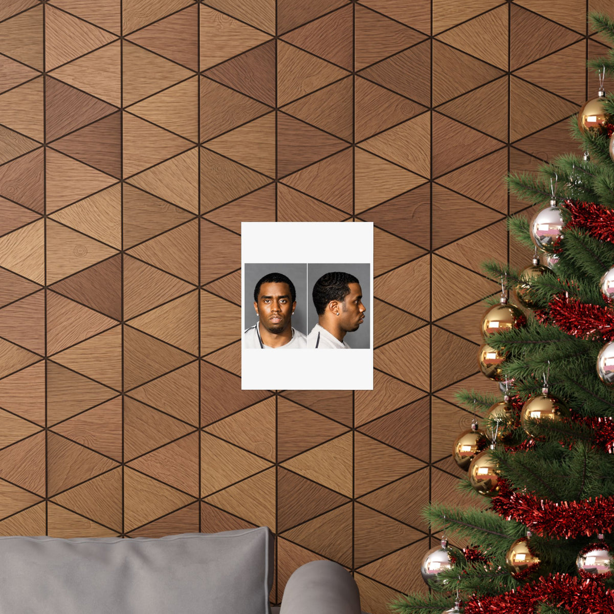 Sean "Diddy" Combs Mugshot Poster – Matte Wall Art Print