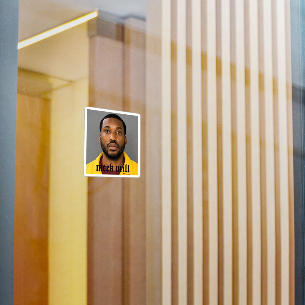 Meek Mill Mugshot Sticker – Kiss-Cut Vinyl Decal