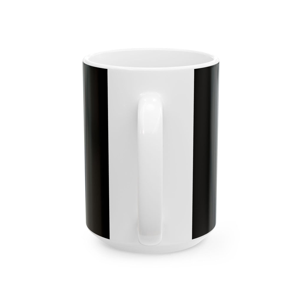 Inspiring Black Ceramic Mug - "Stand Up, Never Fold" - Motivational Coffee Cup for Daily Inspiration