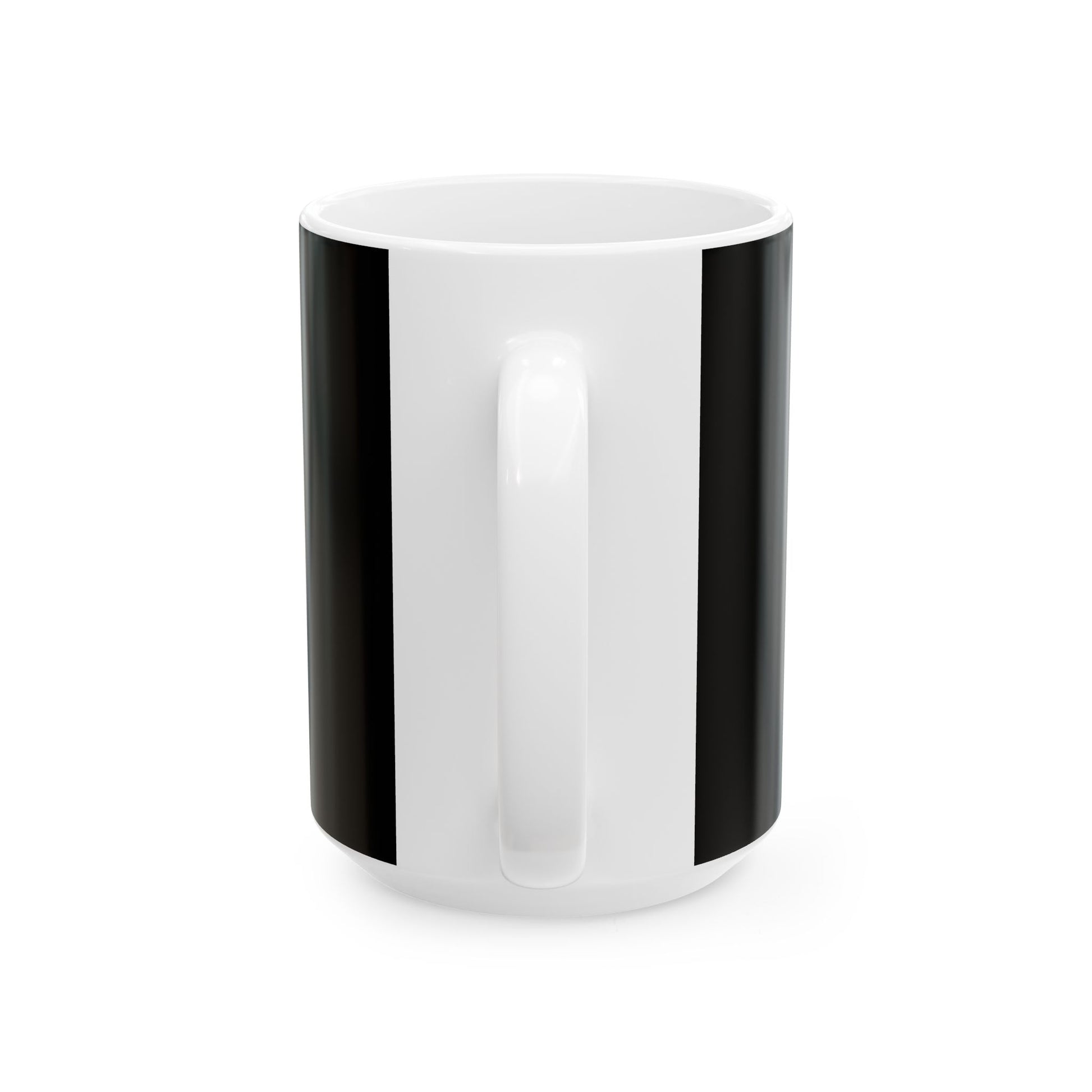 Inspiring Black Ceramic Mug - "Stand Up, Never Fold" - Motivational Coffee Cup for Daily Inspiration