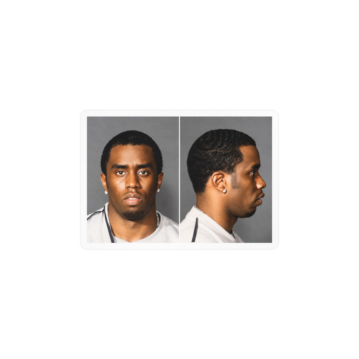 Sean "Diddy" Combs Mugshot Sticker – Kiss-Cut Vinyl Decal