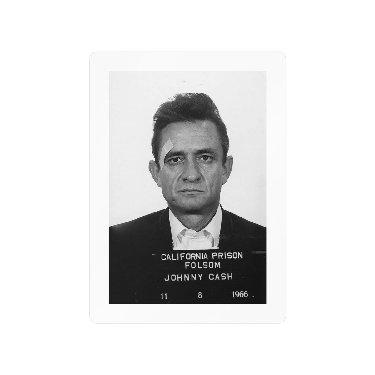 Johnny Cash Mugshot Sticker – Kiss-Cut Vinyl Decal