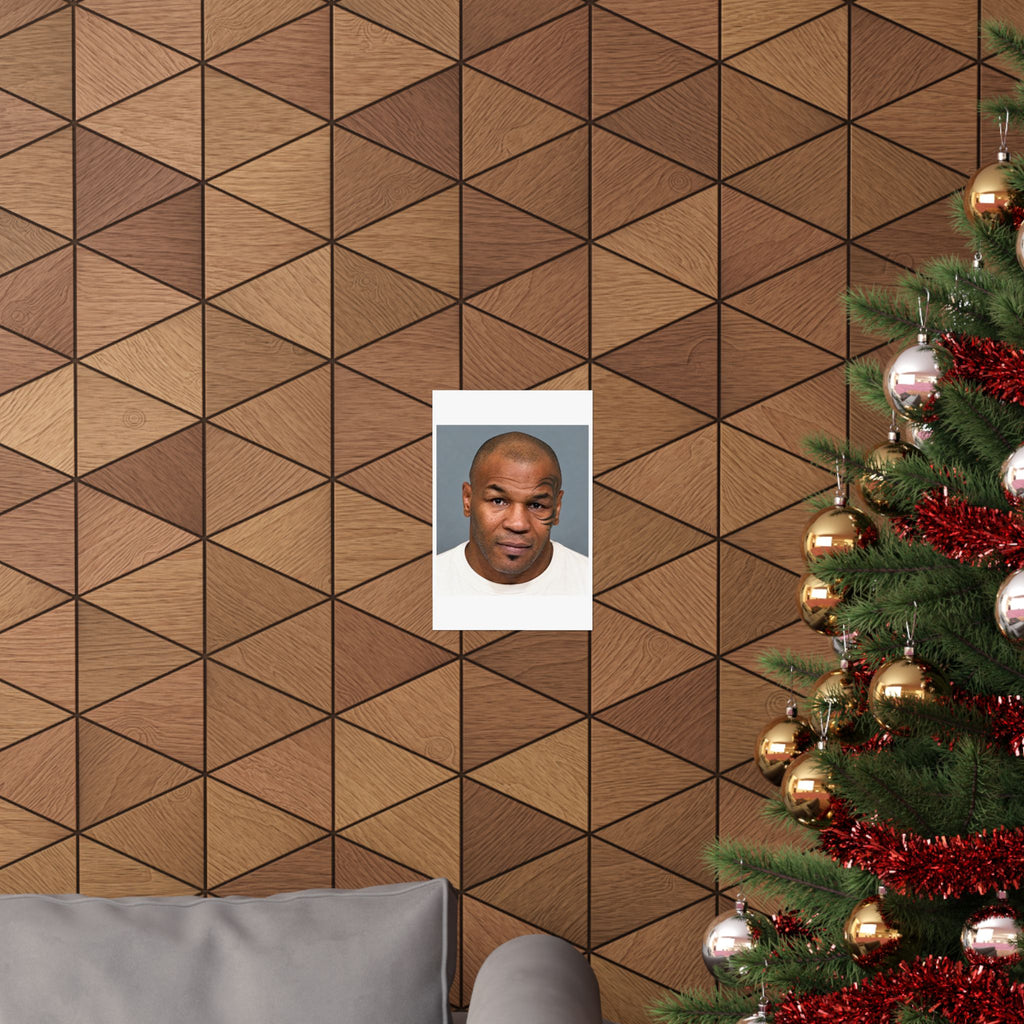 Mike Tyson Mugshot Poster – Matte Wall Art Print