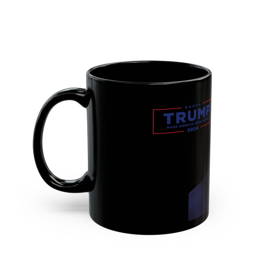 "Funny Political Black Mug - 11oz & 15oz | Unique Gift for Election Enthusiasts, Coffee Lovers, & Political Memes"