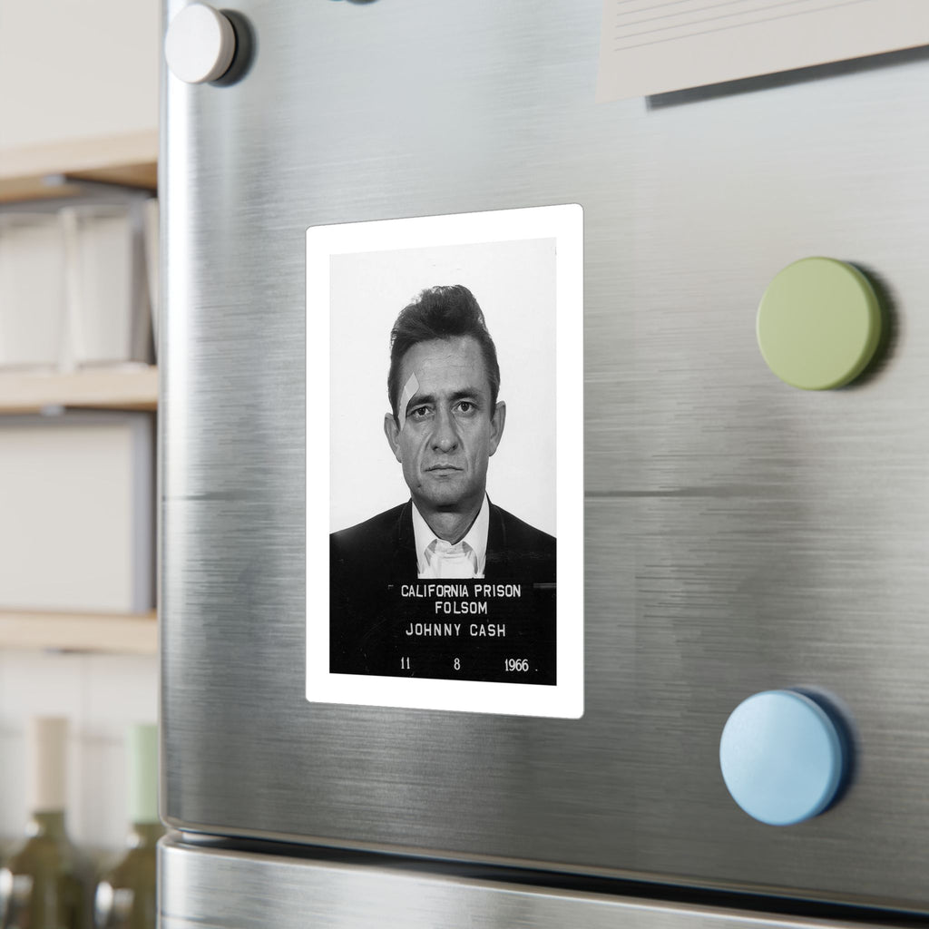 Johnny Cash Mugshot Sticker – Kiss-Cut Vinyl Decal