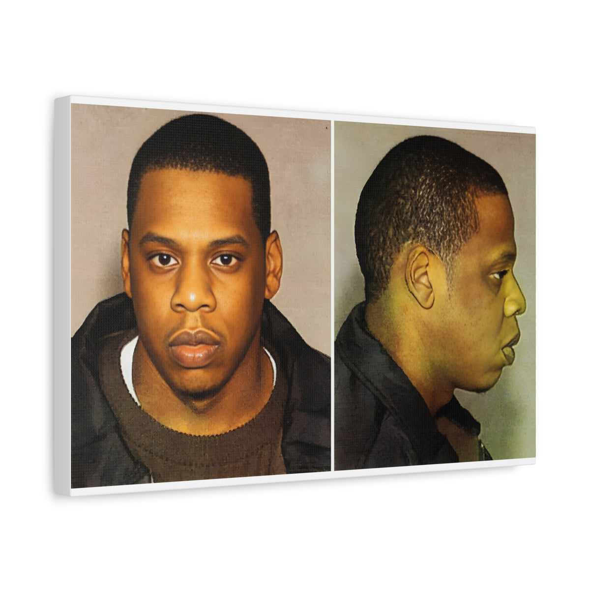 Jay-Z Mugshot Canvas – Matte Stretched 1.25"