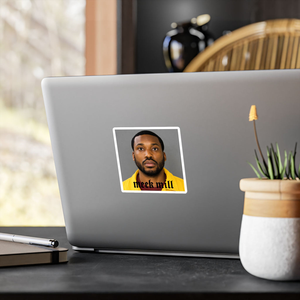 Meek Mill Mugshot Sticker – Kiss-Cut Vinyl Decal