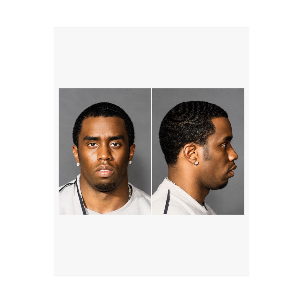 Sean "Diddy" Combs Mugshot Poster – Matte Wall Art Print