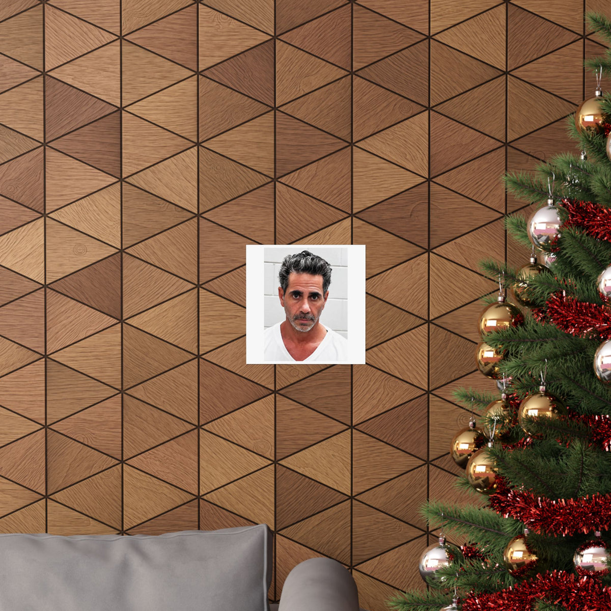 Joey Merlino Mugshot Poster – Matte Wall Art Print