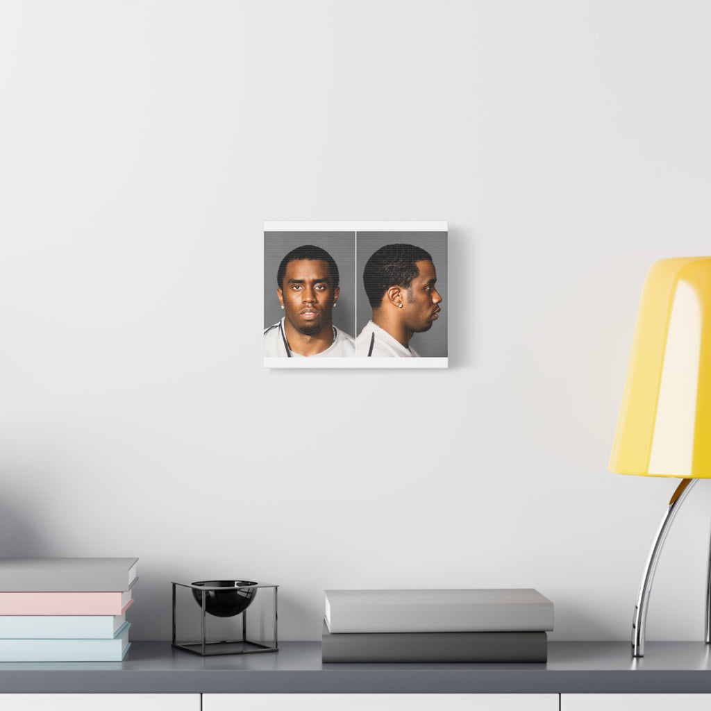 Sean "Diddy" Combs Mugshot Canvas – Matte Stretched 1.25"