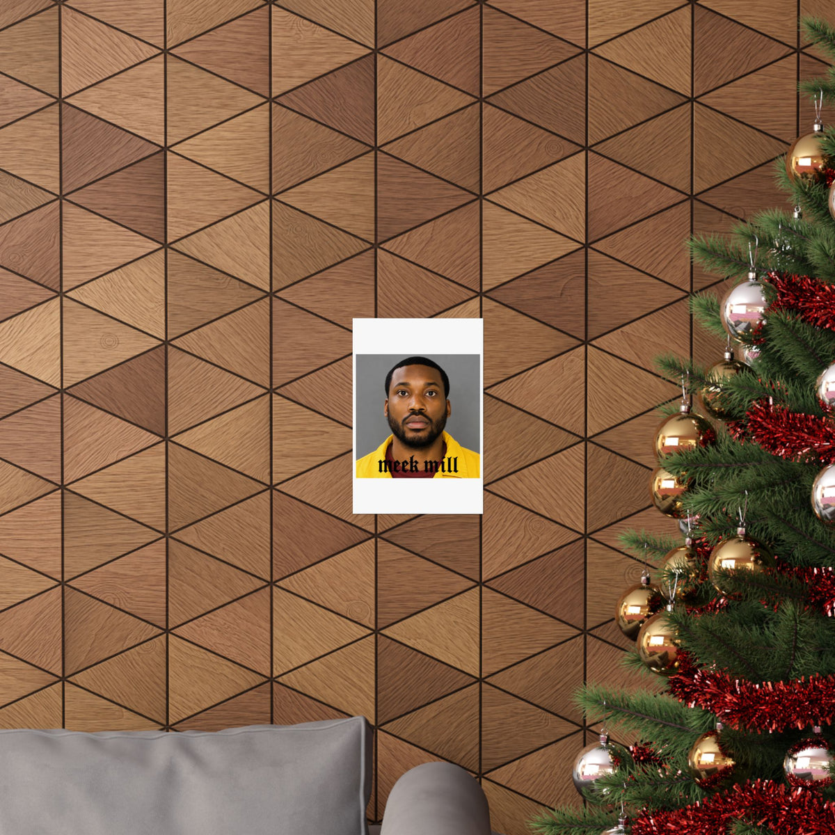 Meek Mill Mugshot Poster – Matte Wall Art Print