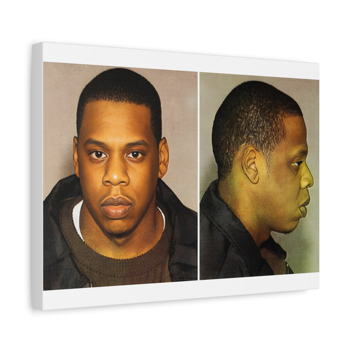 Jay-Z Mugshot Canvas – Matte Stretched 1.25"