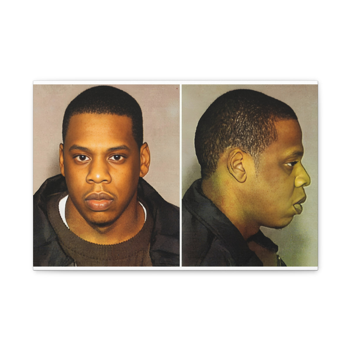 Jay-Z Mugshot Canvas – Matte Stretched 1.25"