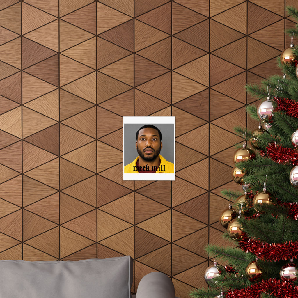 Meek Mill Mugshot Poster – Matte Wall Art Print
