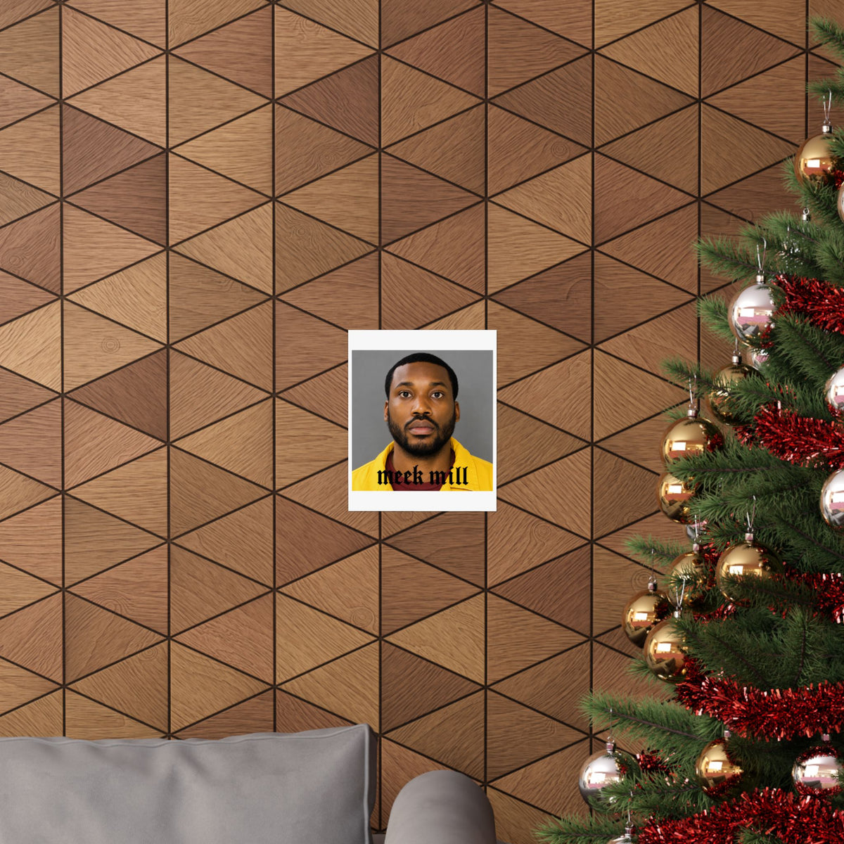 Meek Mill Mugshot Poster – Matte Wall Art Print