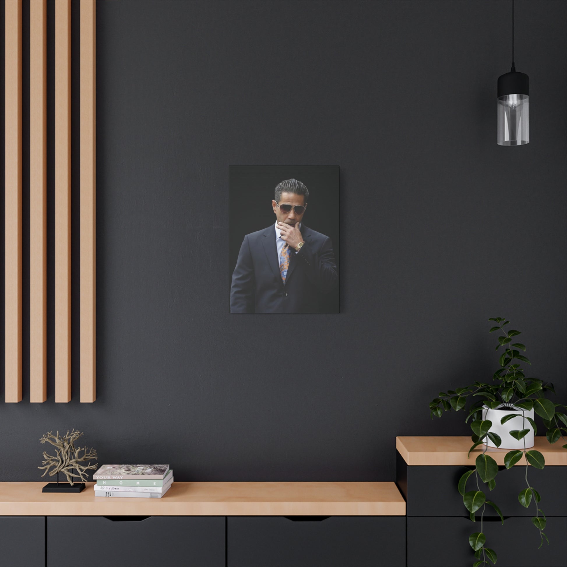 Skinny Joey Merlino Matte Canvas Wall Art - Modern Business Elegance Wall Art - Joey Merlino Entrepreneur Modern Business Elegance