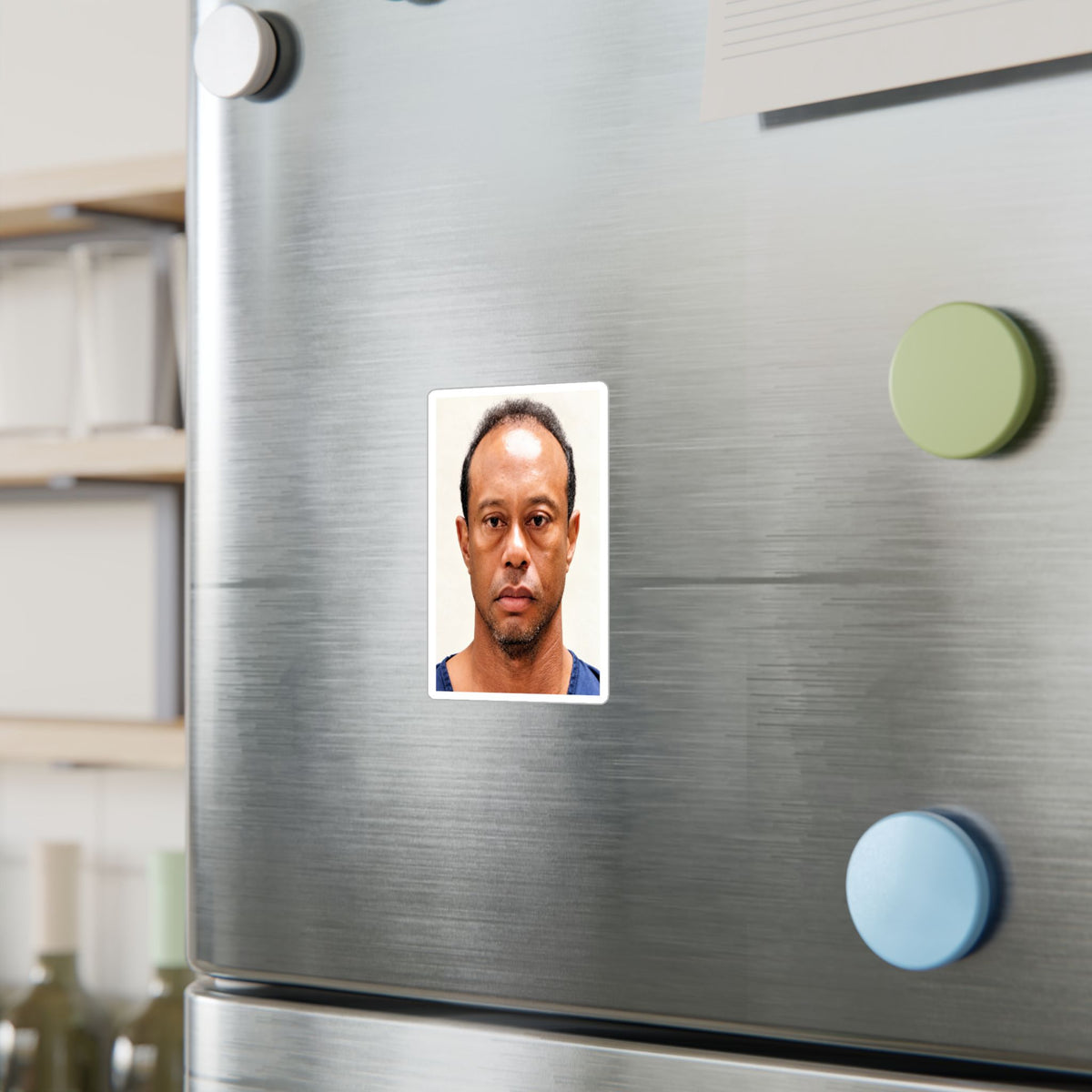 Tiger Woods 2017 Mugshot Sticker – Kiss-Cut Vinyl Decal