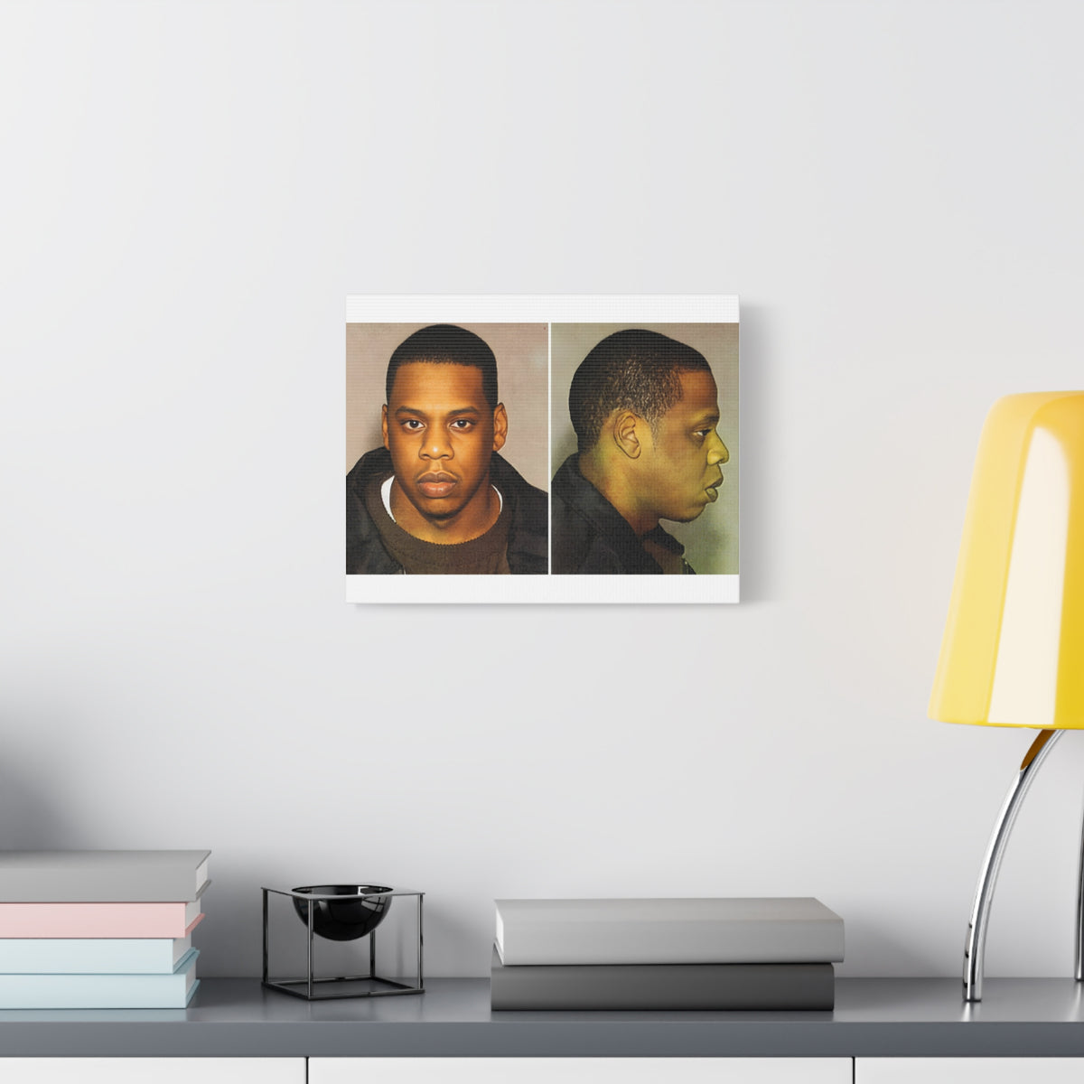 Jay-Z Mugshot Canvas – Matte Stretched 1.25"