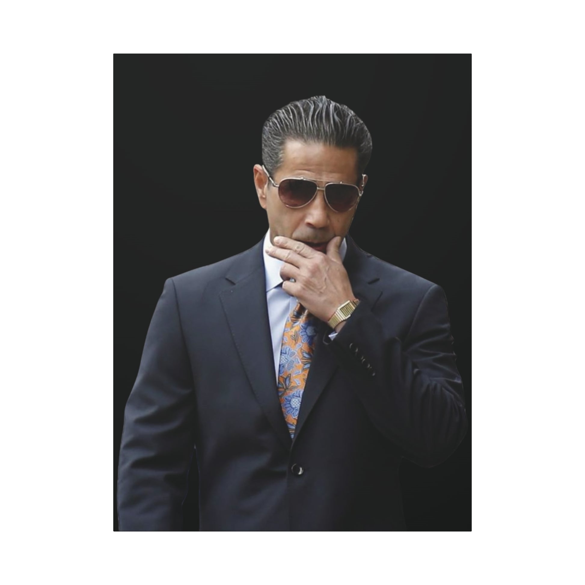 Skinny Joey Merlino Matte Canvas Wall Art - Modern Business Elegance Wall Art - Joey Merlino Entrepreneur Modern Business Elegance