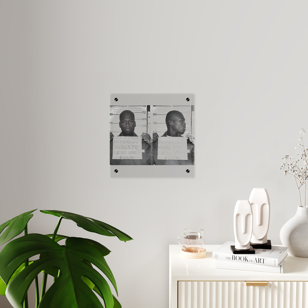 50 Cent 1994 Mugshot Acrylic Wall Art
