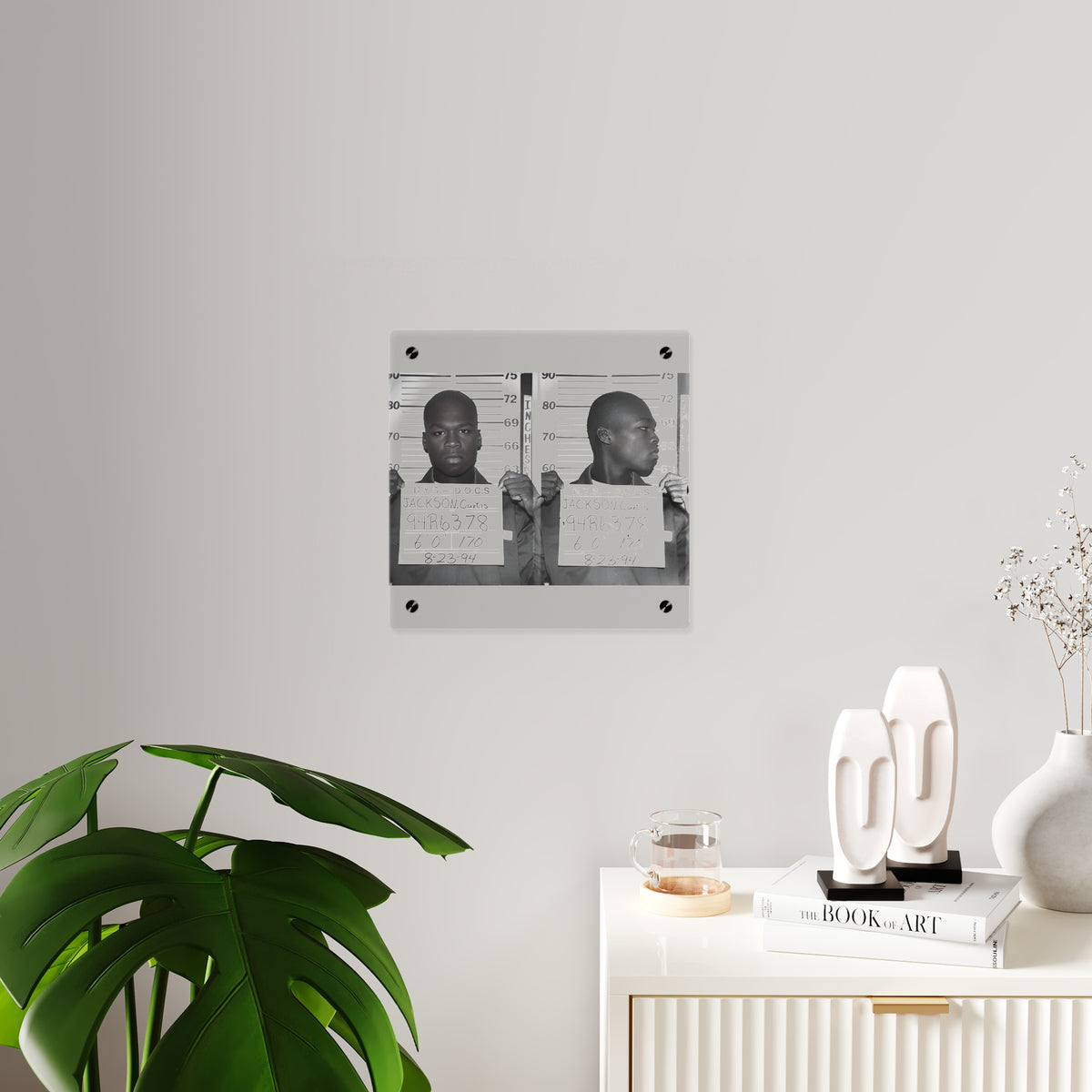 50 Cent 1994 Mugshot Acrylic Wall Art