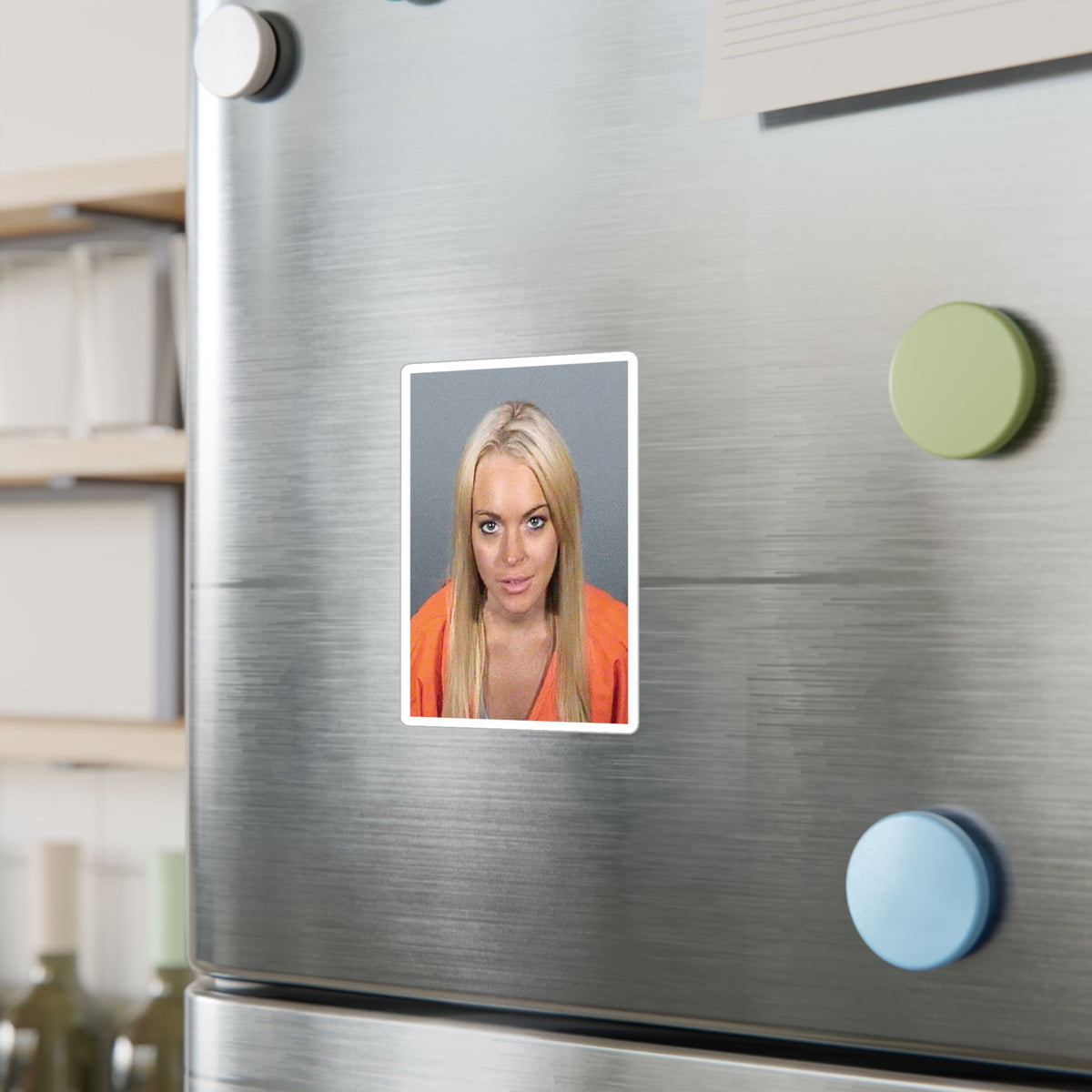 Lindsay Lohan 2007 Mugshot Sticker – Kiss-Cut Vinyl Decal
