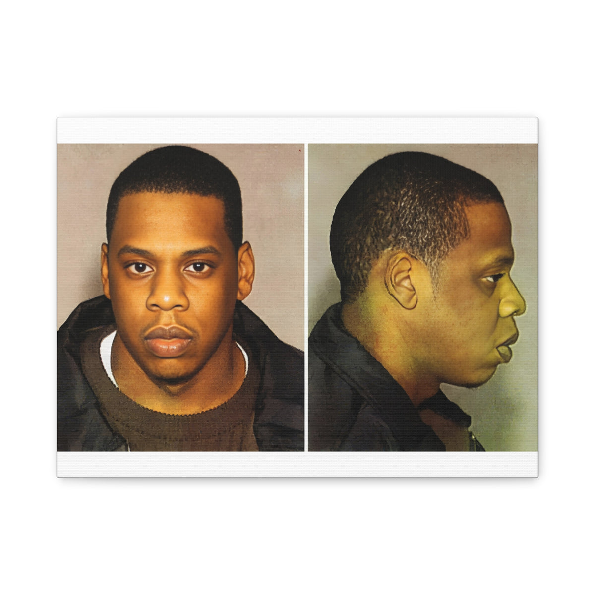 Jay-Z Mugshot Canvas – Matte Stretched 1.25"