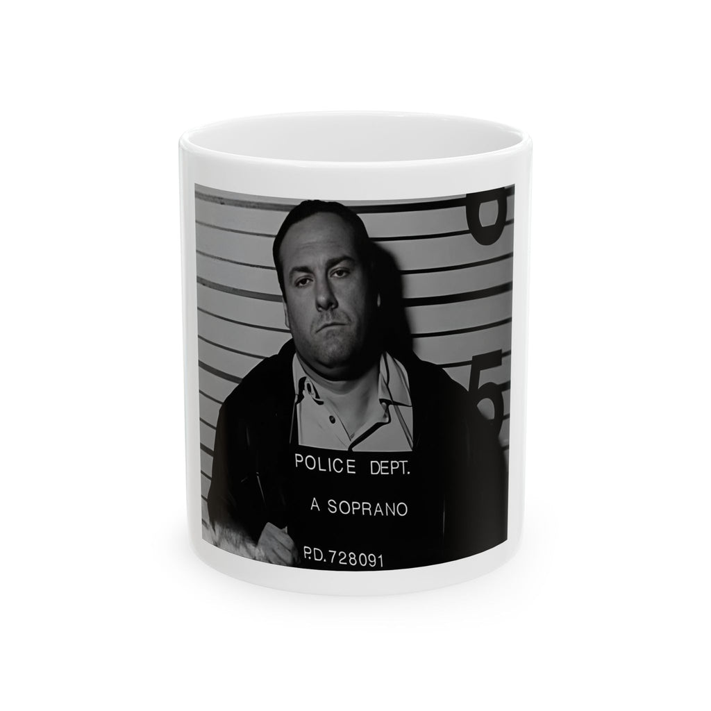 Tony Soprano Mug | Mafia Mugshot Coffee Cup | Sopranos Gangster Ceramic Mug