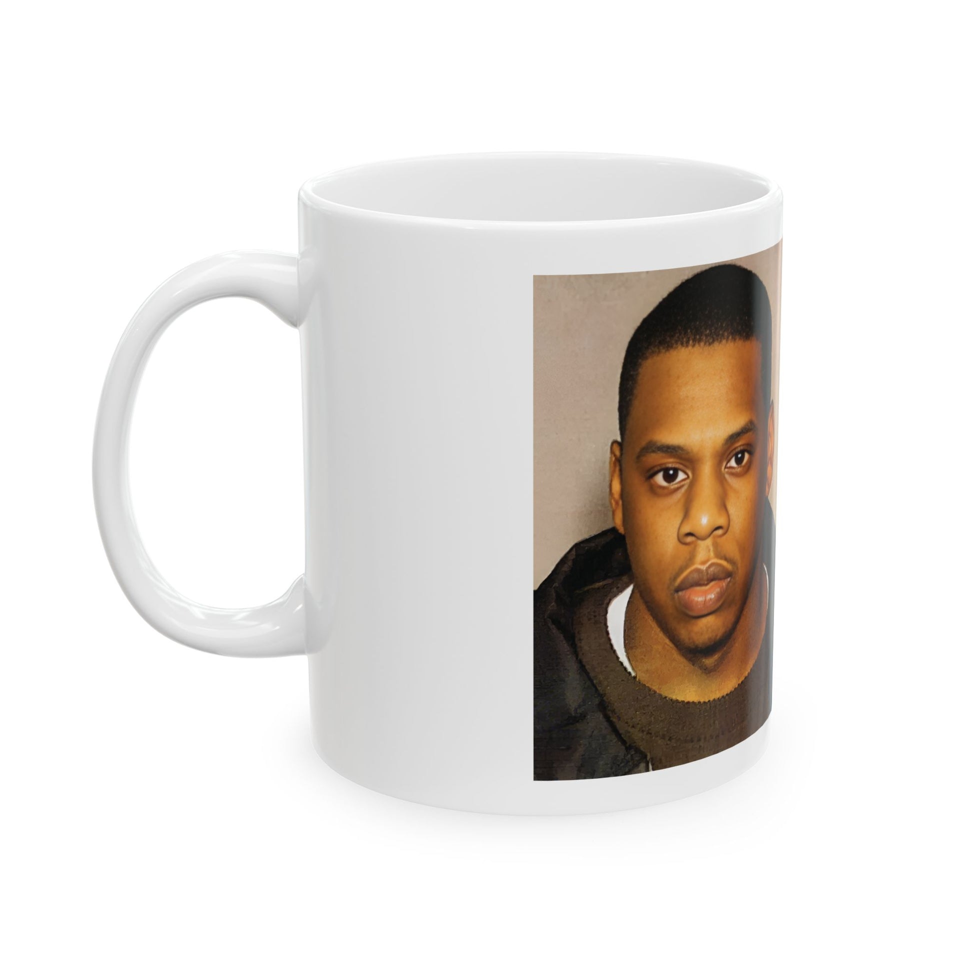 Jay-Z Mugshot Mug – “Reasonable Doubt, Unshakable Loyalty”, Hip-Hop Mug, Gift for Music Lovers, Cool Coffee Cup, Personalized Tea Mug
