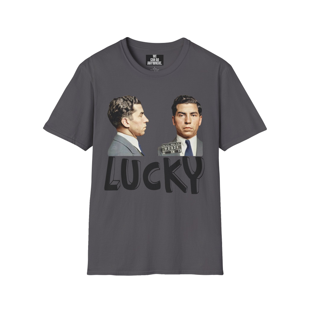 Lucky Luciano Vintage Graphic T-Shirt – Unisex Softstyle Tee