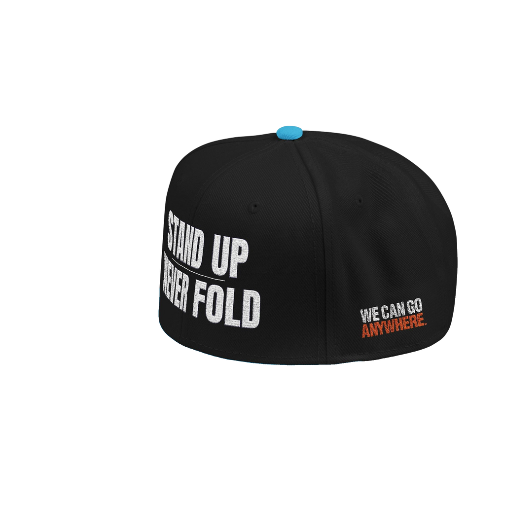 Stand Up Never Fold Embroidered Snapback Hat